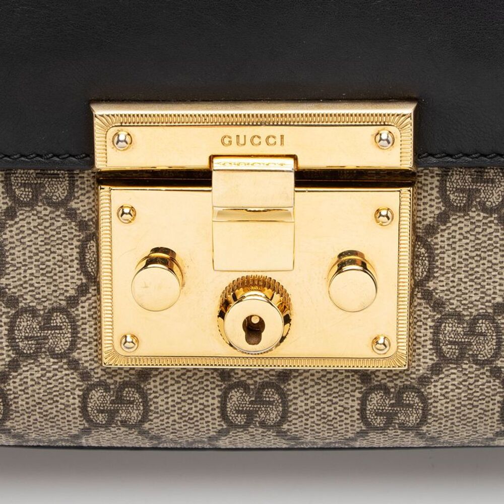 Gucci GG Supreme Padlock Small Shoulder Bag - Picture 9 of 16